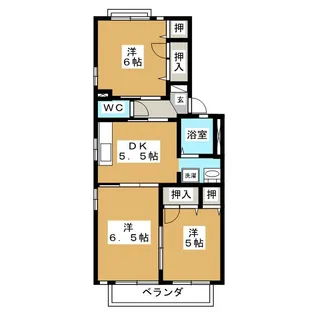 グランベール赤坂【2階】の間取り