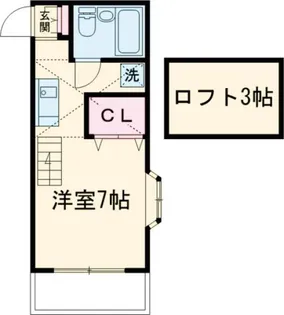 ハイツレインボー【1階】の間取り