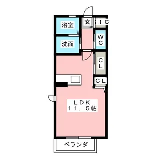 ウエストコートIII【1階】の間取り