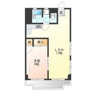 利久マンション【2階】の間取り