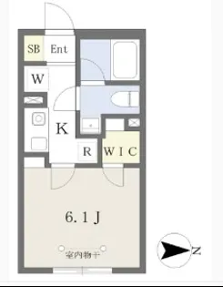 Reve Residence 駒場東大前【2階】の間取り