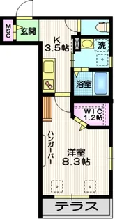 サニーハイツ目黒【1階】の間取り