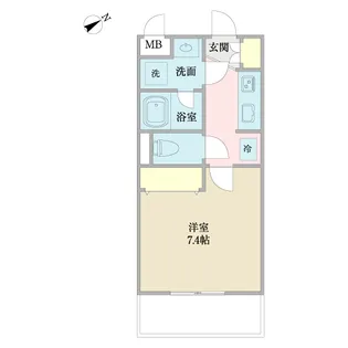 トサキパークコート西京極【5階】の間取り