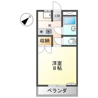 フォレスト,コーポ【3階】の間取り