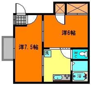 イーストロードND【2階】の間取り