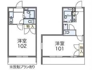 レオパレスカメリアB【2階】の間取り