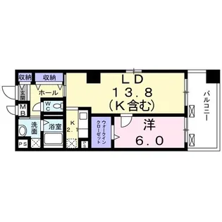ウェスト宮ノ下【2階】の間取り