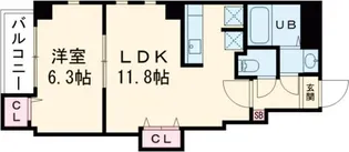 AXIS東浅草【6階】の間取り