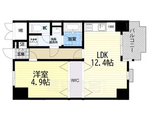 ロイヤルハイツ中尾【8階】の間取り