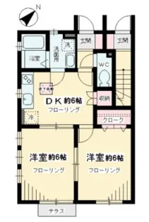 ビオトープ桜丘A棟【1階】の間取り