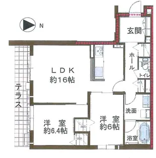 シャーメゾン晴明通【1階】の間取り