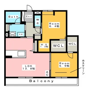Alflat アルフラット【2階】の間取り
