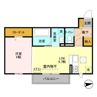 Always Friendly 学園南【1階】の間取り