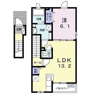 杜の風 柳生【2階】の間取り