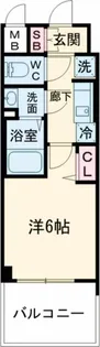 エステムコート神戸グランスタイル【9階】の間取り