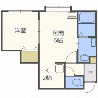 アヴァンティ二十四軒【2階】の間取り