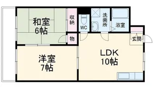 東陽第五ハイツ【1階】の間取り