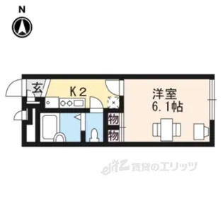 レオパレスレイクホライズン【2階】の間取り