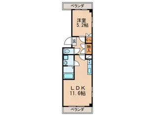 ATKレジデンス大山【2階】の間取り