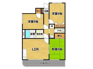 ルミナス並木【3階】の間取り
