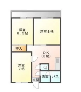 カジュアルコーポA【2階】の間取り