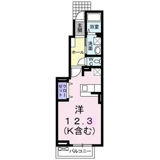 メゾン・サンパティーク【1階】の間取り