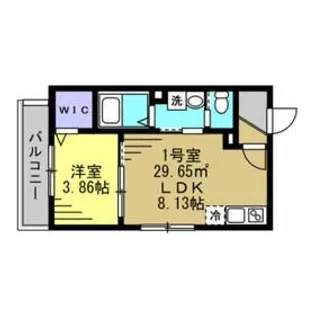 Ajour新松戸03【1階】の間取り