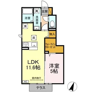 アマポーラ【1階】の間取り