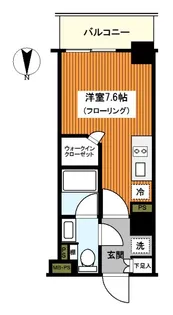 ザ・パークハビオ西横浜【9階】の間取り