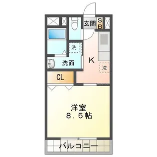 HIGH JUMP【3階】の間取り