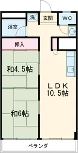 ウイングレスト【3階】の間取り