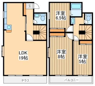ターレット玉川学園の間取り