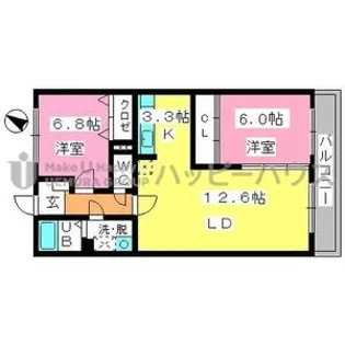 パストラルステージ【3階】の間取り