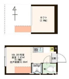 イオ椎名町【2階】の間取り
