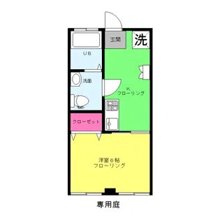 東邦ハイツ【1階】の間取り