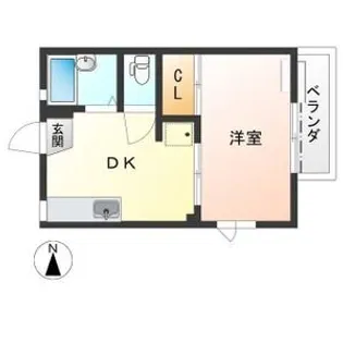 リクラス・ココハイツ【1階】の間取り