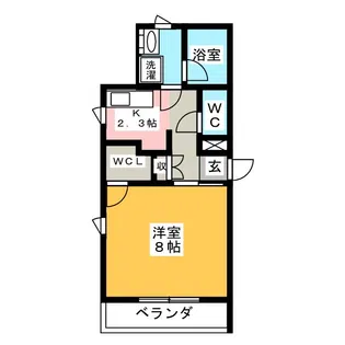 シャーメゾン八田【2階】の間取り