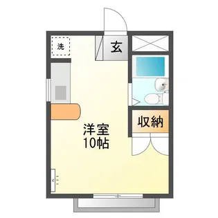エアーハイム【1階】の間取り