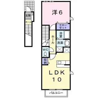 フィデール【2階】の間取り