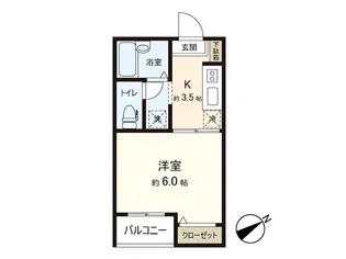 鈴蘭ハイツ【2階】の間取り