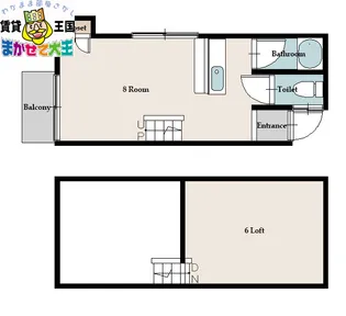 長崎県長崎市上小島2【アパート】の間取り