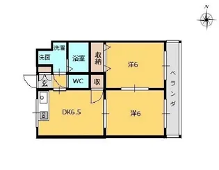 レインボーセントラル南館【1階】の間取り