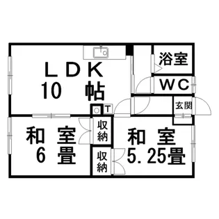ハウス米塚【2階】の間取り