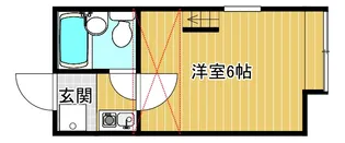 ポートヴィラ笹口【2階】の間取り