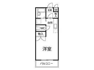 マンション・コージークロス【2階】の間取り