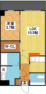 modern palazzo文教通り【8階】の間取り