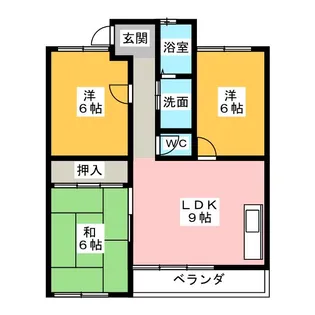 クレールホズミ【3階】の間取り