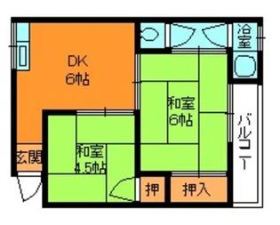 太子ビル【2階】の間取り