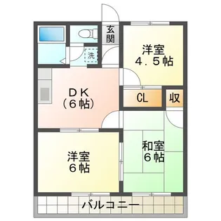 シティハイムKOMORI【2階】の間取り