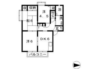ソレイユ C【2階】の間取り